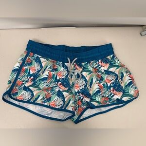 SURF CUZ Women's Board Shorts Swim Shorts Quick Dry Drawstring floral Size 10/XL